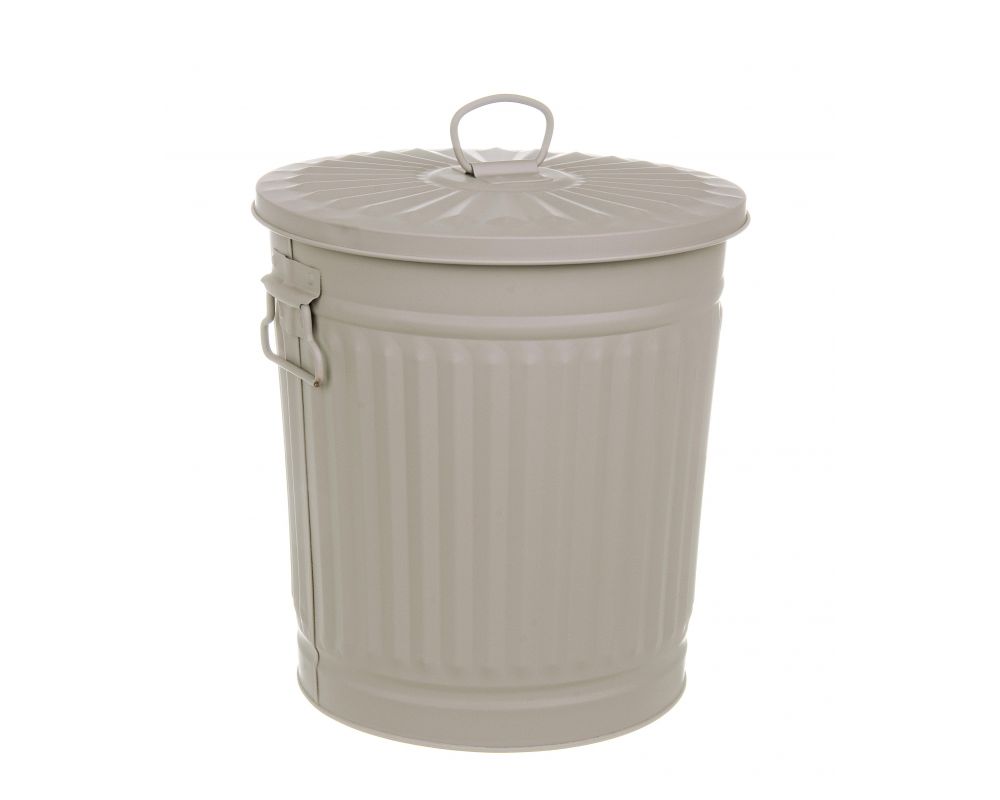 Bidone Metallo London Tortora 18 L