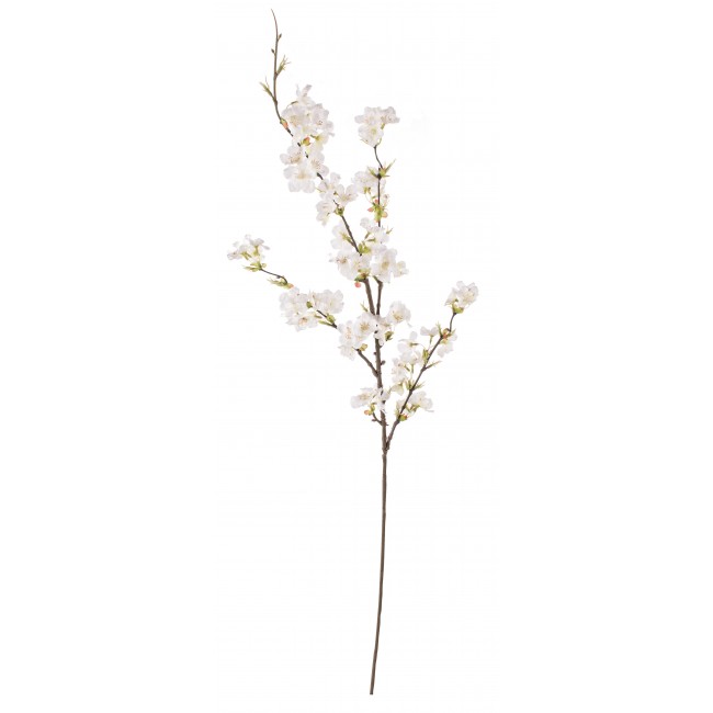 Ramo Ciliegio Fiorito Crema 100 Cm