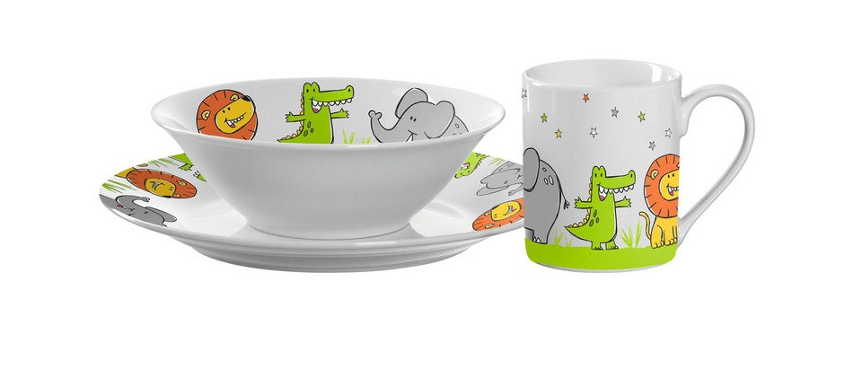 Set 3 Pezzi Porcellana Bimbo