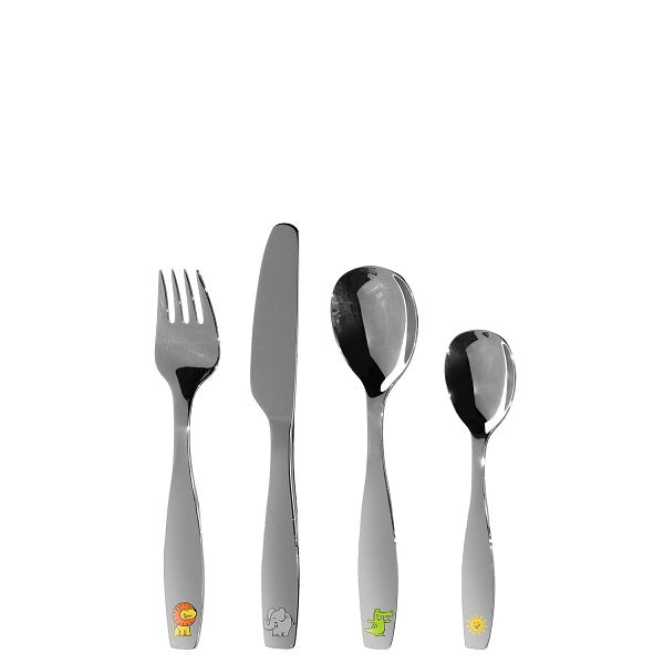 Set 4 Posate Bambino Con Animali