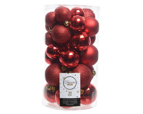 Palline Albero Di Natale Rosse Kaemingk set decorazioni natalizie per addobbi e decori natalizi - DeMatteis.it