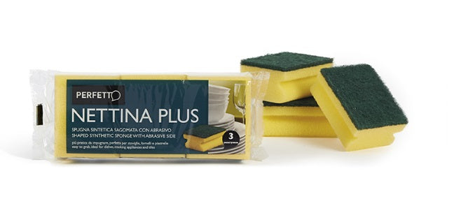 Set 3 Spugna Abrasiva Nettina Plus