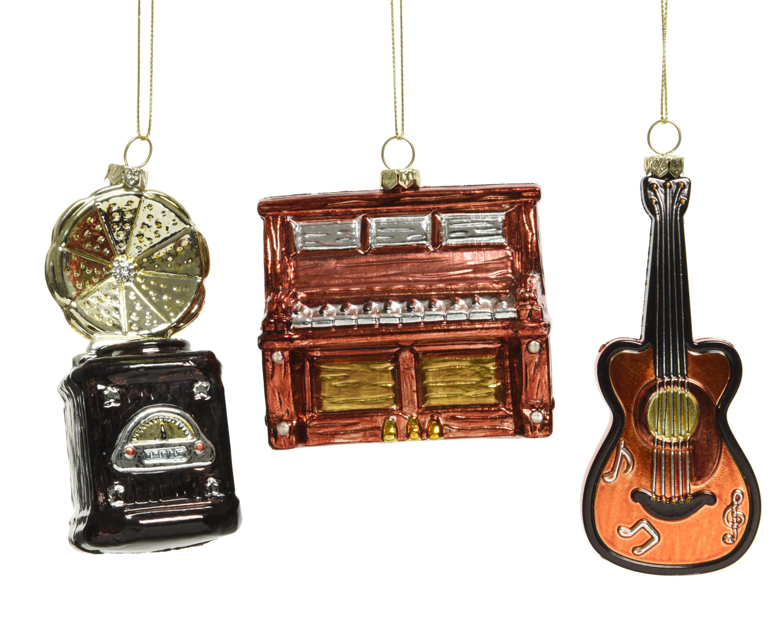 Strumento musicale da appendere decorativo dimensioni 5,5 x 13 cm per ornamento natalizio - DeMatteis.it