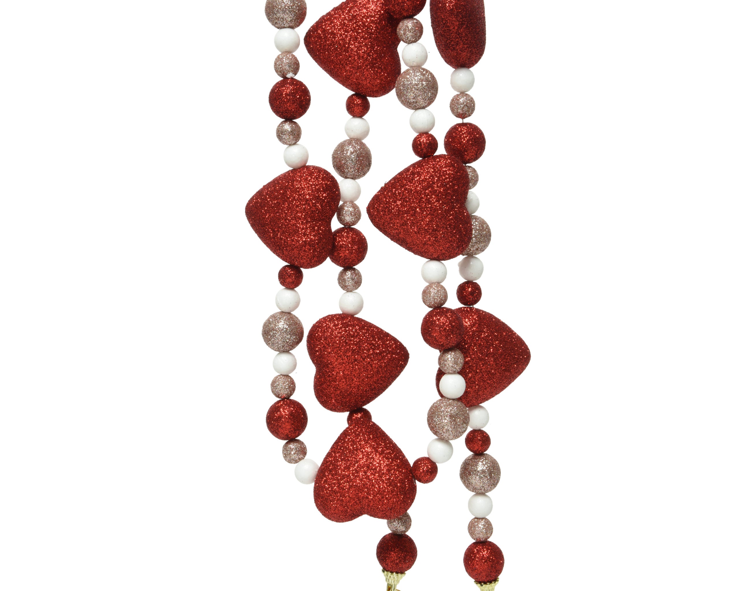 Perle Cuori E Perle Per Albero D 5X200 Cm