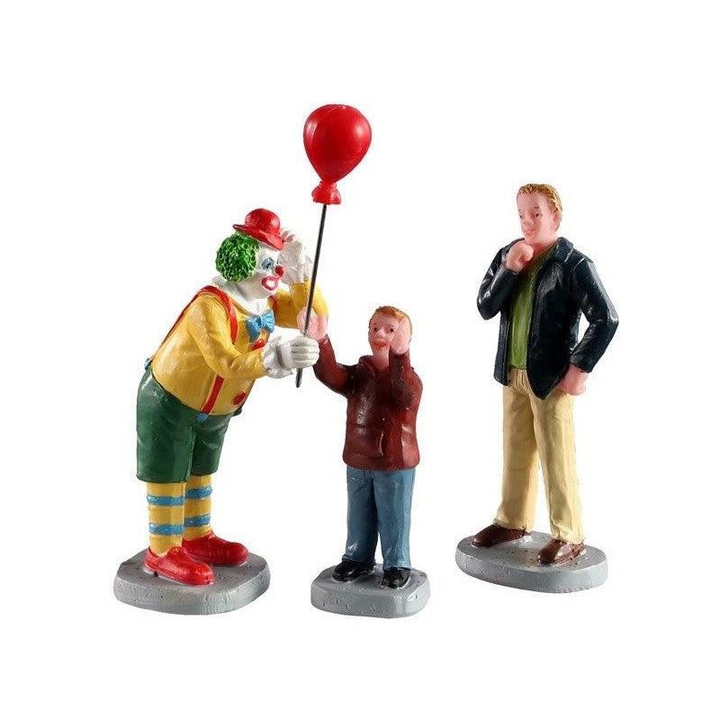 Friendly Clown Set Of 3 Lemax figurine decorative per villaggio natalizio con personaggi miniatura - DeMatteis.it