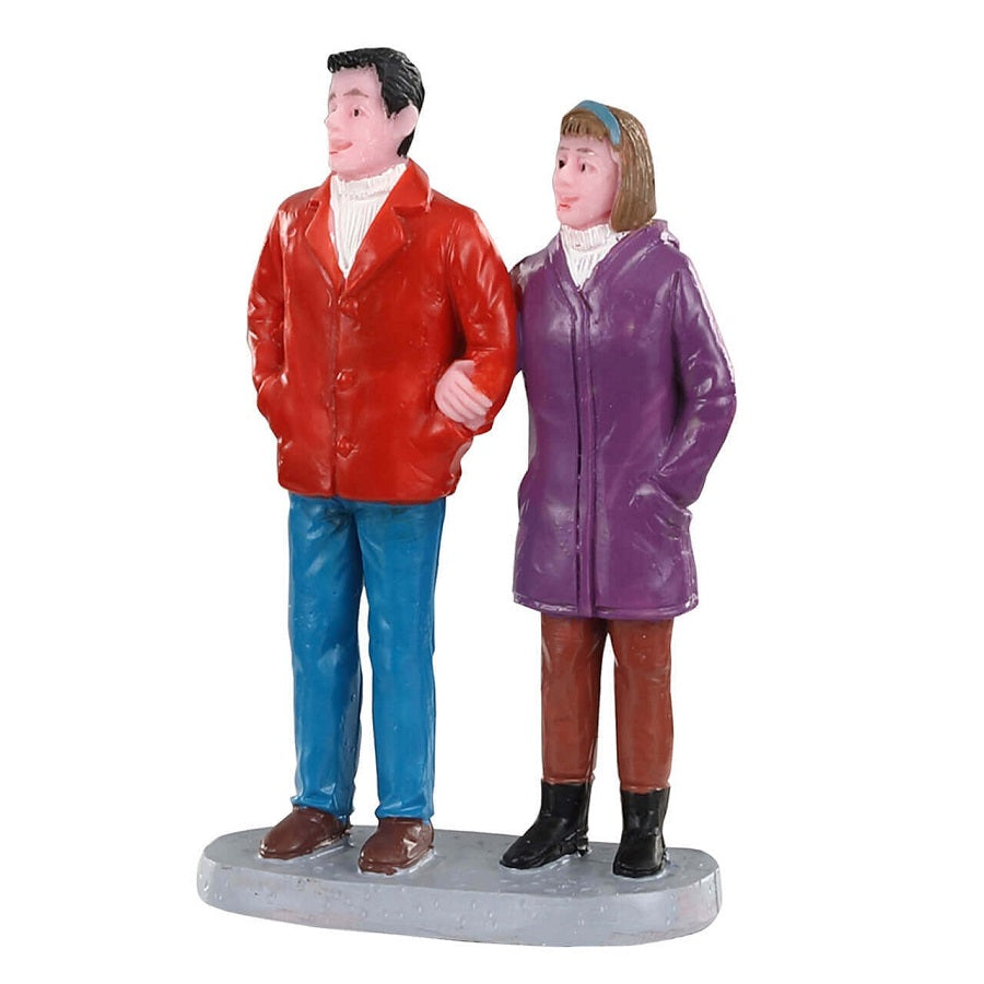 Holiday Shopping Together Lemax figurina decorativa per villaggio natalizio con coppia di personaggi - DeMatteis.it