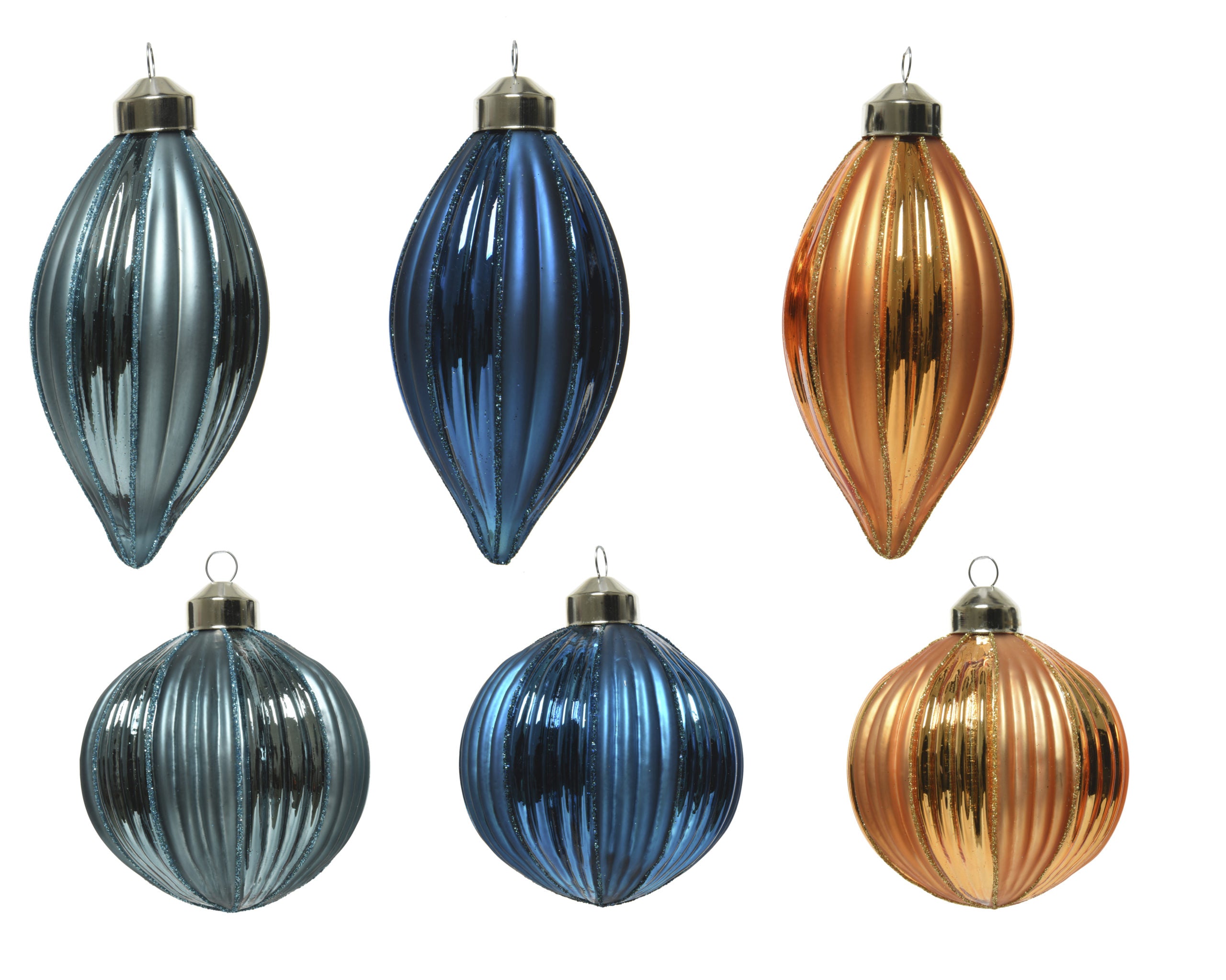 Ornamento Natalizio Con Glitter D 8 Cm 1 Pezzo