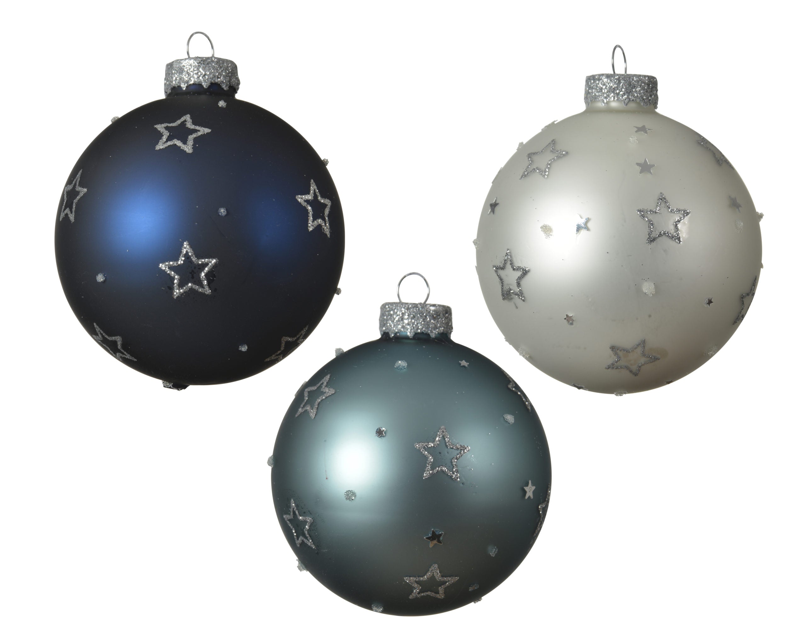 Palla Di Natale Blu Tiffany 1 Pezzo D 8 Cm