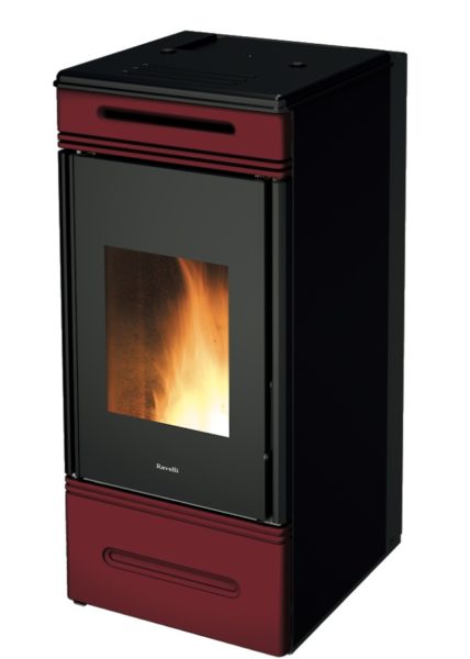 Ravelli Stufa A Pellet HRV 140 Touch per riscaldamento domestico con sistema di controllo touch - DeMatteis.it