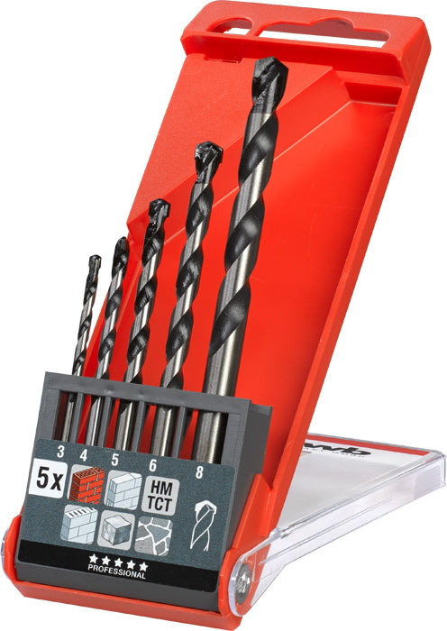 Set 5Pz Punte Muro Rocker D.3,4,5,6,8 Mm