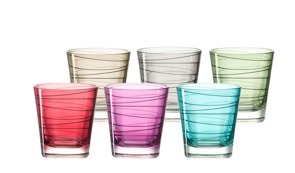 Set 6 Bicchieri Colorati Vario