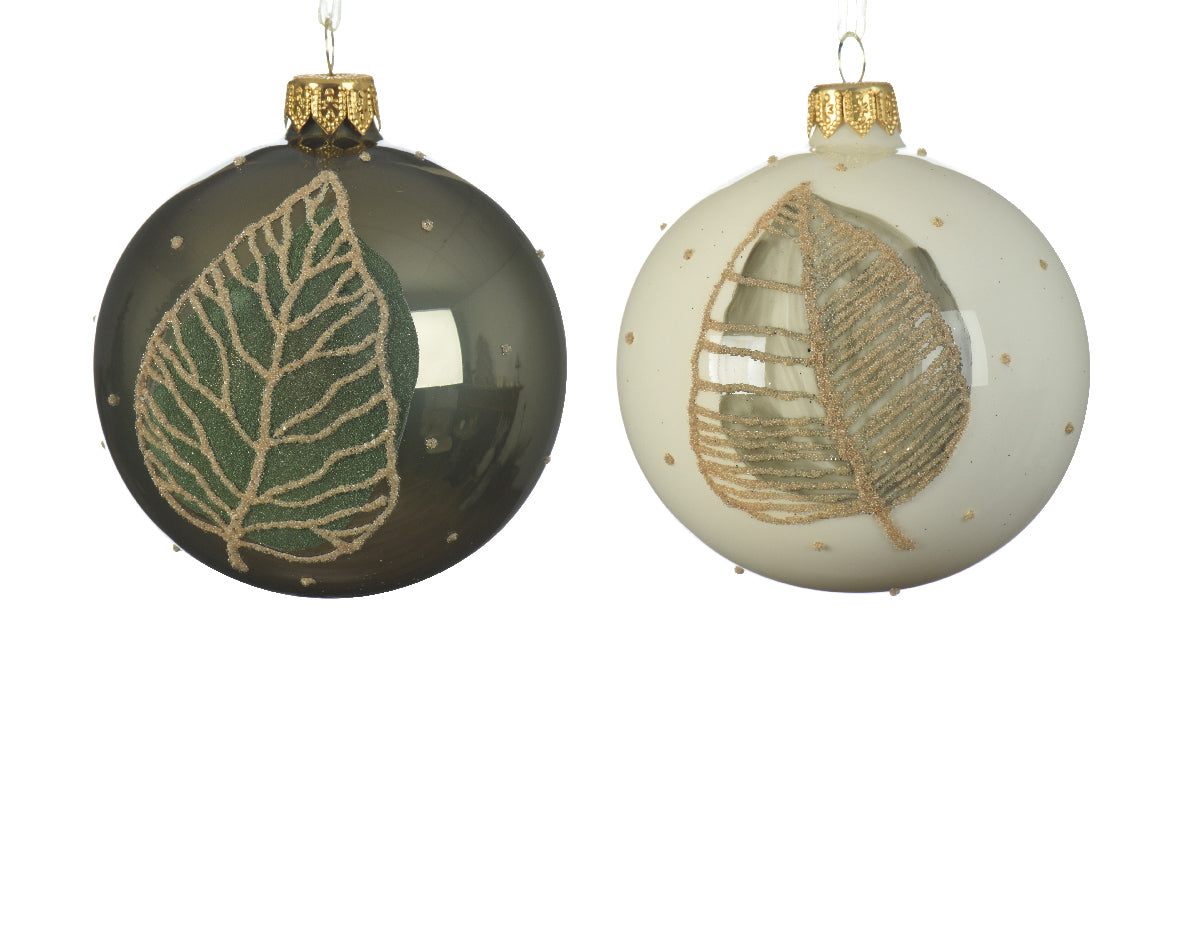 Palla di Natale decorazione foglia oro diametro 8 cm per albero di Natale - DeMatteis.it