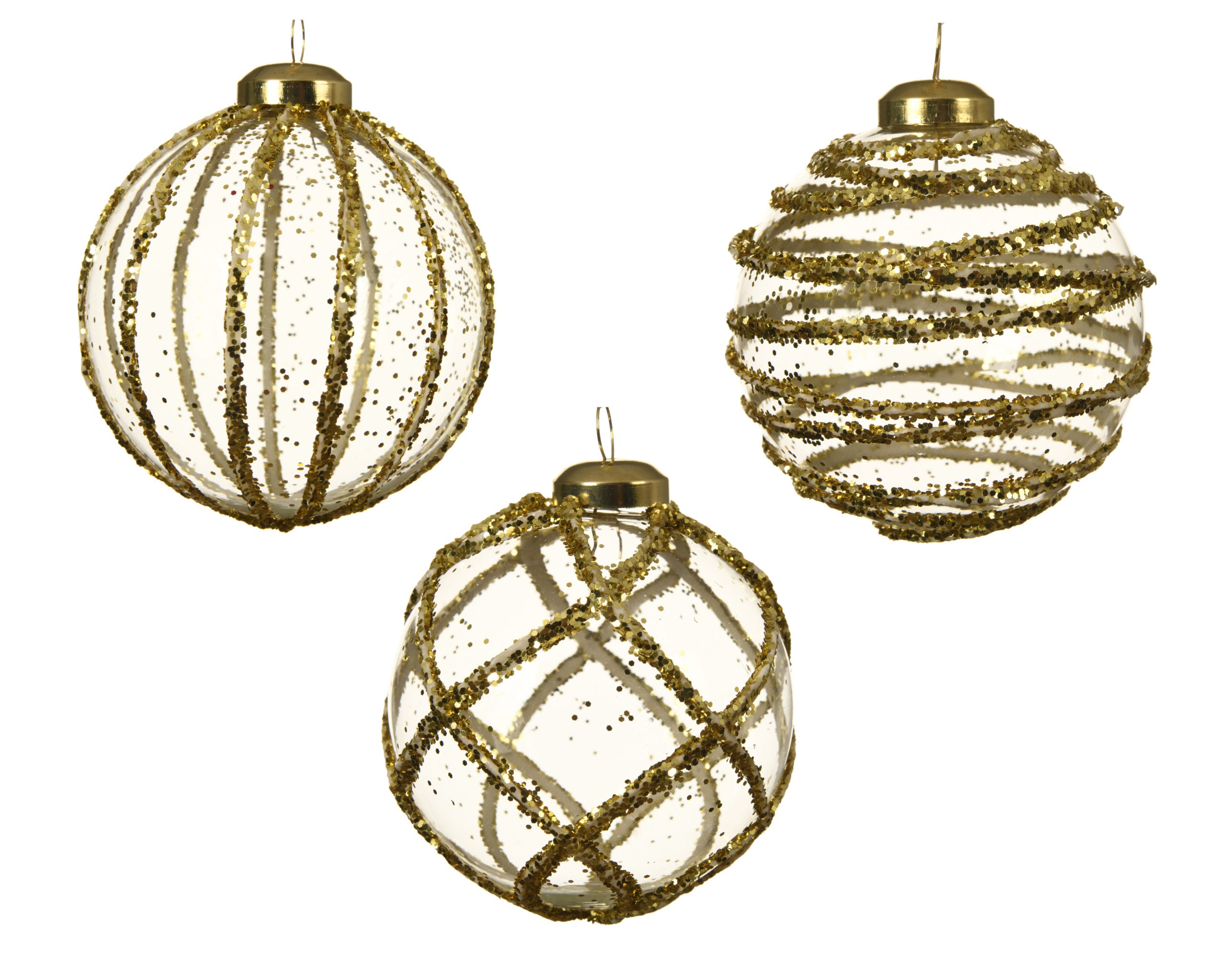 Palla di Natale Drappo Oro diametro 8 cm per decorazioni natalizie albero - DeMatteis.it