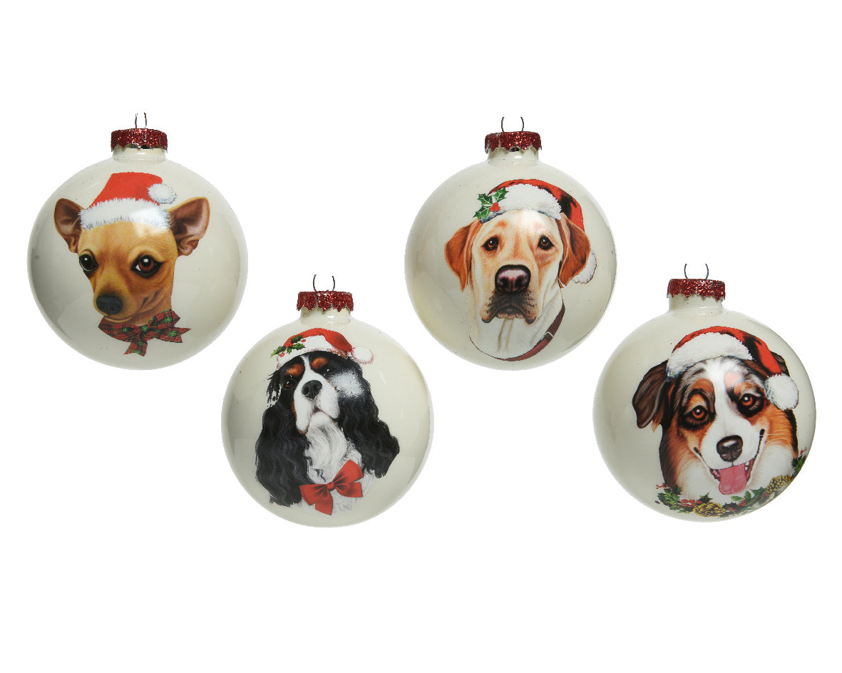 Sfera D 8 Cm Multicolor Con Cane 1 Pezzo