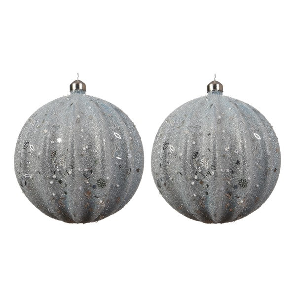 Sfera Vetro SFERA diametro 15 cm decorativa per addobbi natalizi in vetro lavorato - DeMatteis.it