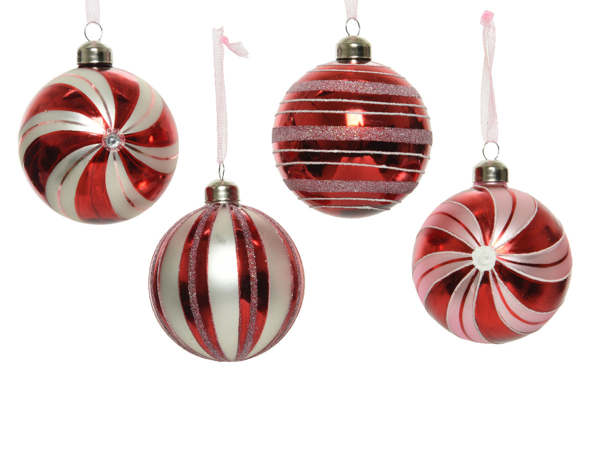 Palline di Natale decorative diametro 8 cm per addobbi natalizi - DeMatteis.it