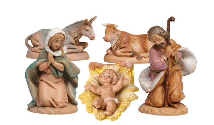 Nativita Fontanini Presepe 6,5 Cm 5 Pezzi