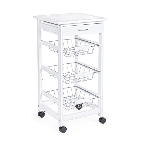 Carrello Cucina Big Chef 3Cest-1C Bianco