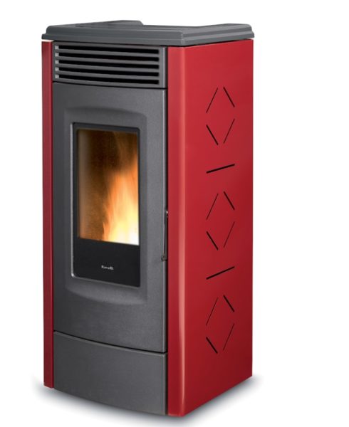 Ravelli Stufa A Pellet RC 120 Touch per riscaldamento domestico con controllo touch screen - DeMatteis.it