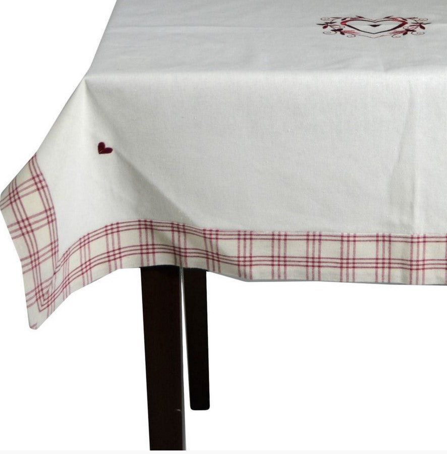 Tovaglia Red Heart 100X100 Cm