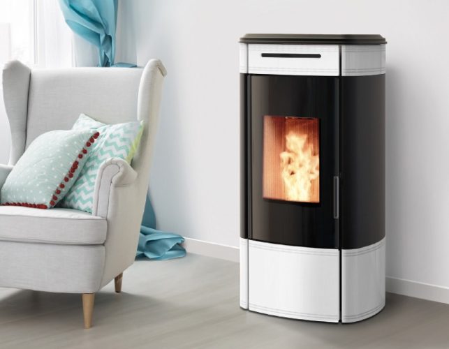Ravelli Termostufa A Pellet HRV 120 Globe per riscaldamento domestico ad alta efficienza energetica - DeMatteis.it