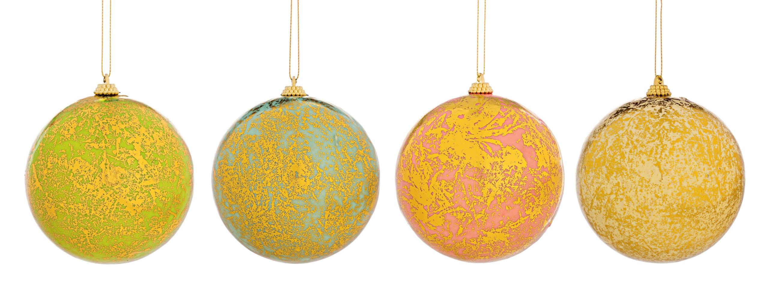 Sfera Cloud D100 palla di Natale decorativa per addobbi natalizi con decorazioni dorate - DeMatteis.it