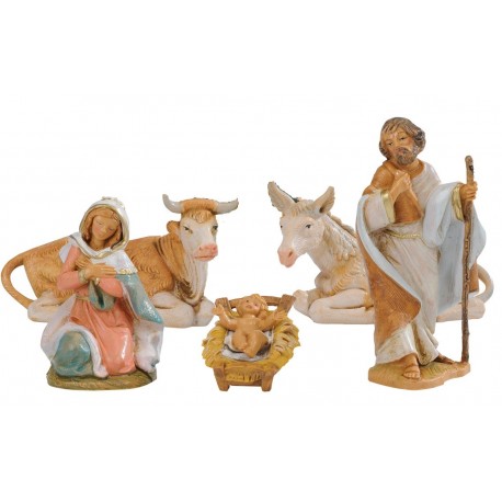 Nativita Fontanini Presepe 9,5 Cm 5 Pezzi