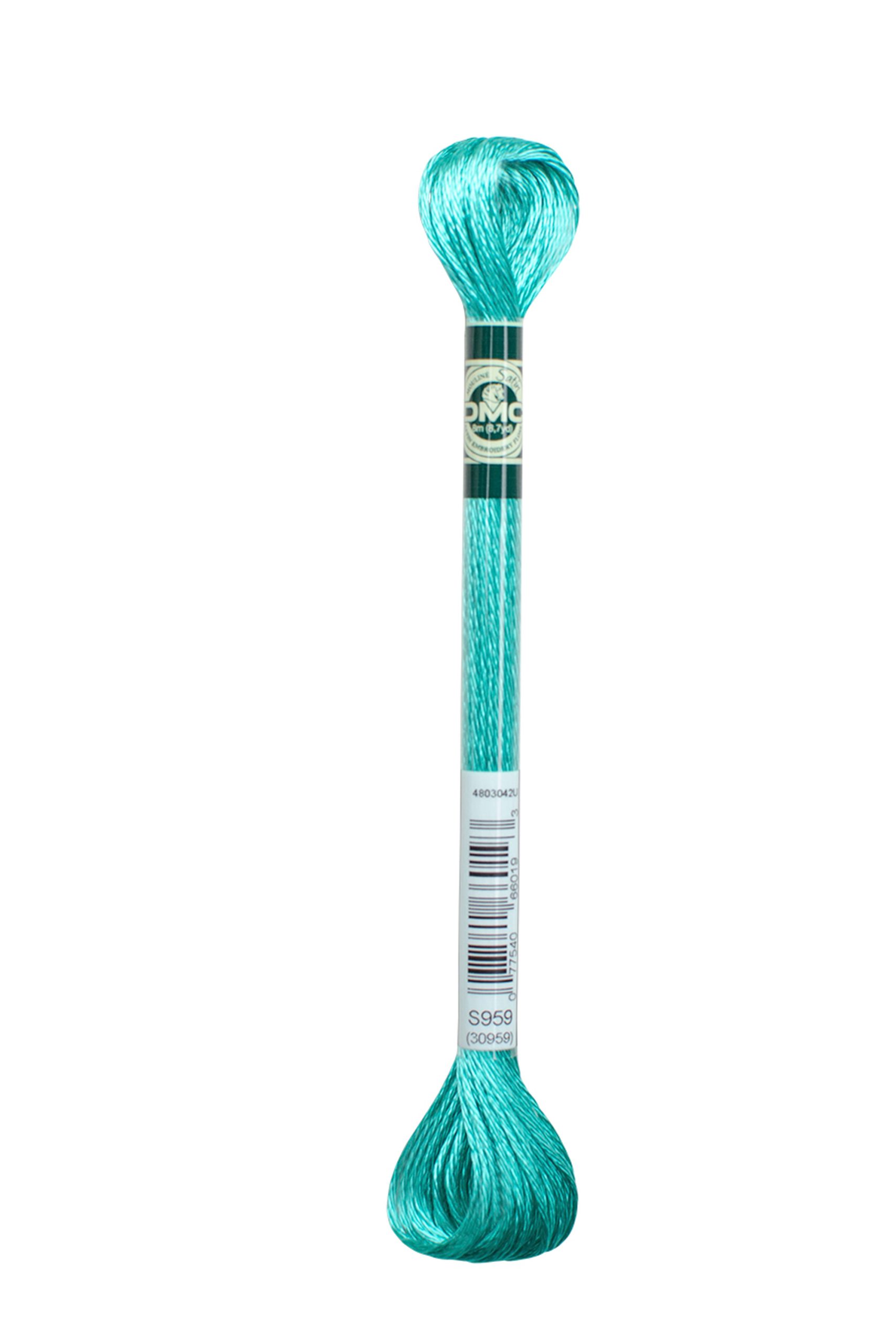 Cotone Dmc Mouline Satin Colore S959: Matassa di cotone morbido e setoso, disponibile in una vasta gamma di colori vivaci e brillanti, ideale per progetti di cucito, ricamo e uncinetto. | Dematteis.it