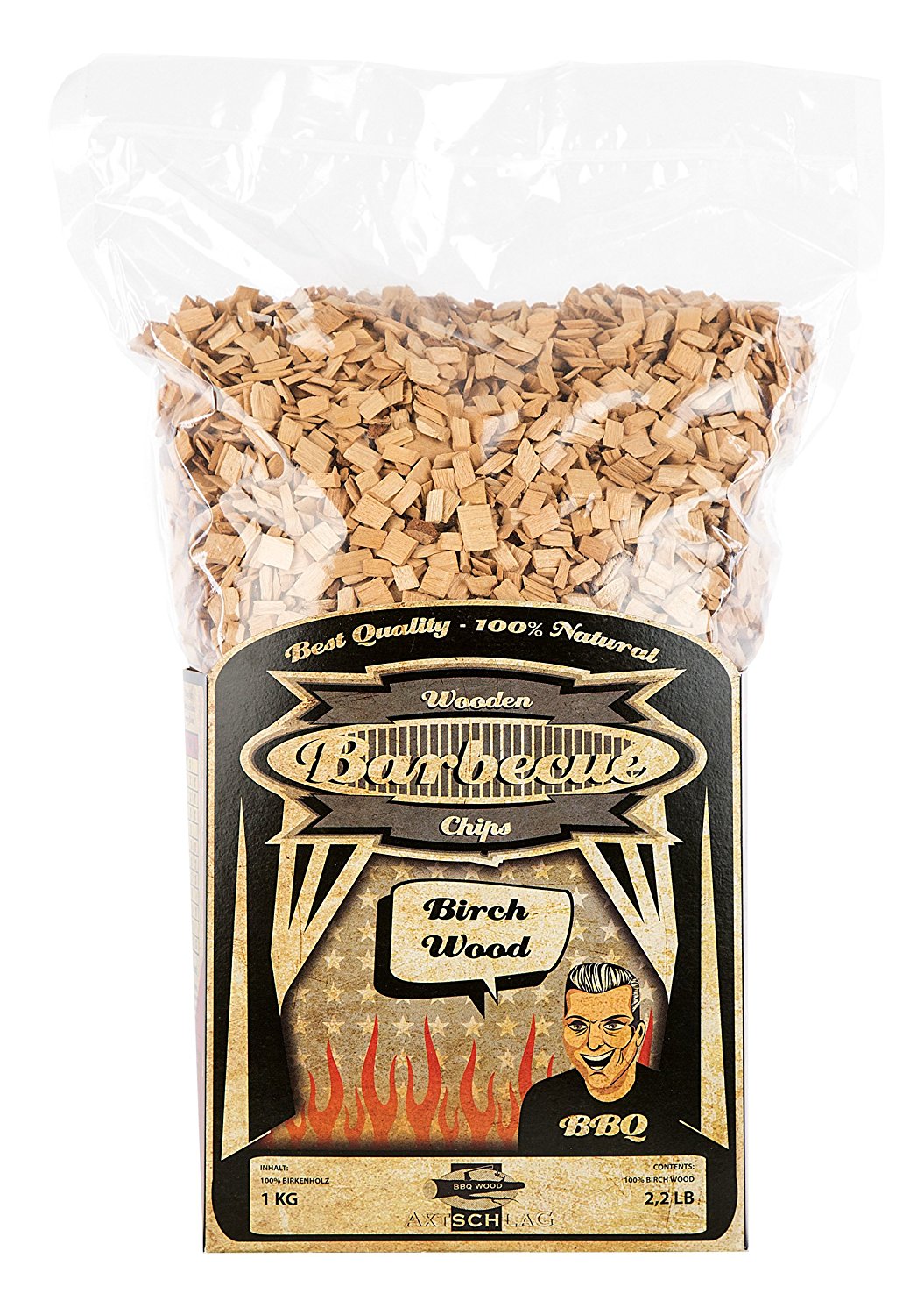 Chips Axtschlag Affumicatura Birch