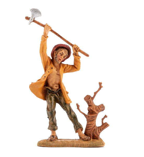 Pastore Con Ascia Presepe 228 10 Cm