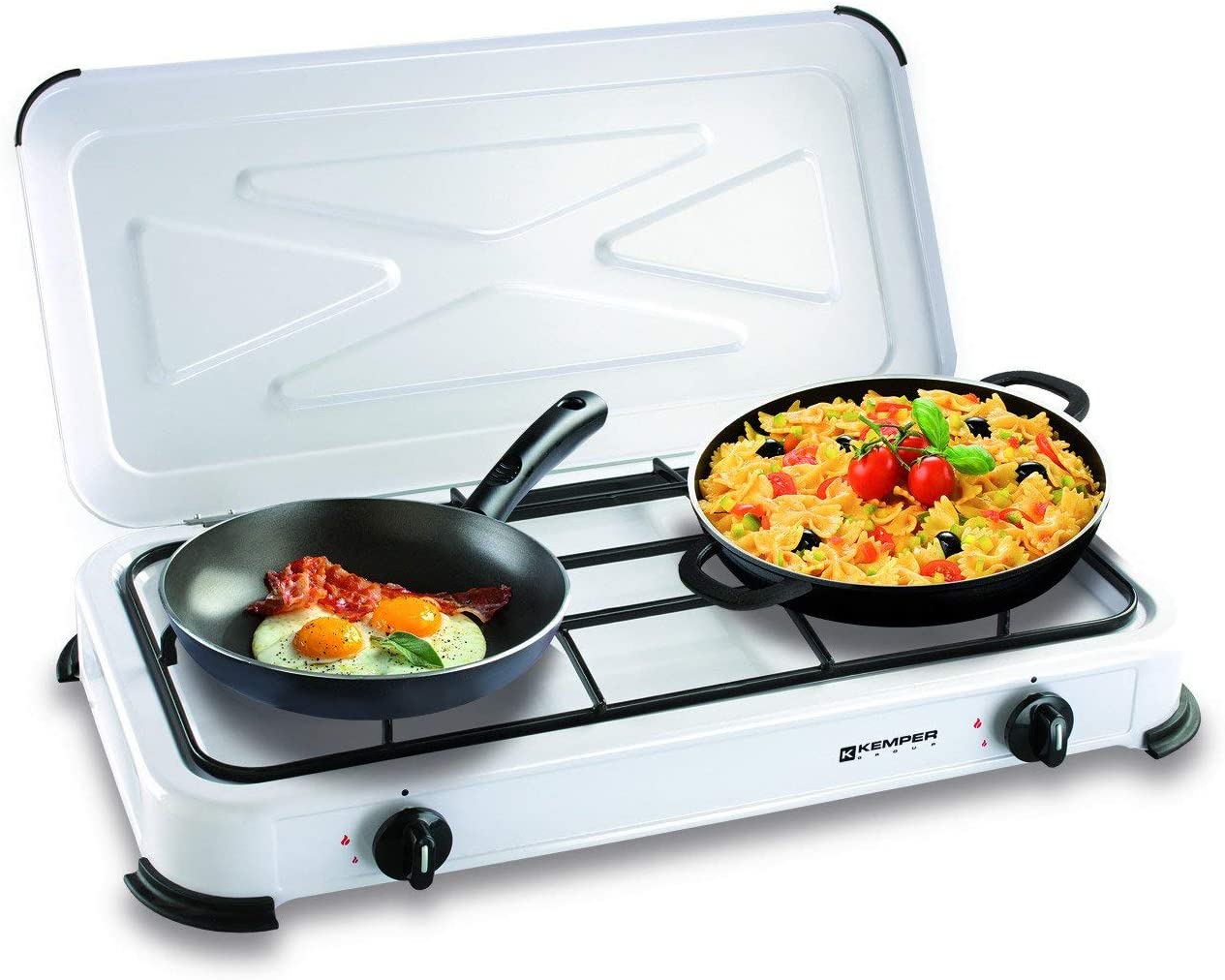 Fornello A Gas Portatile 2 Fuochi