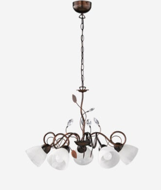 Lampadario Traditio 5 Luci Metallo