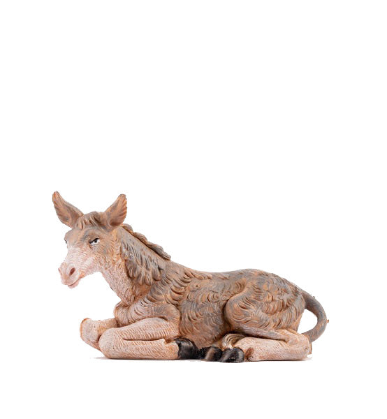 Asino Per Presepe Seduto 33 9,5 Cm