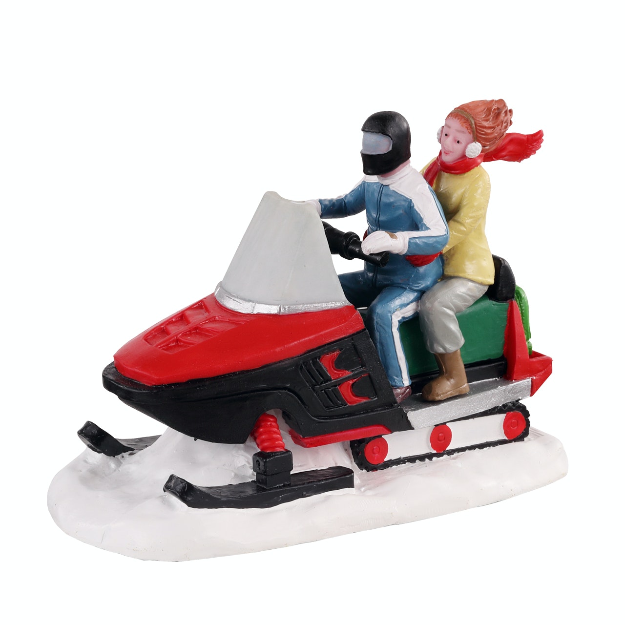 Snowmobile Lemax decorazione natalizia per villaggio di Natale con personaggi - DeMatteis.it
