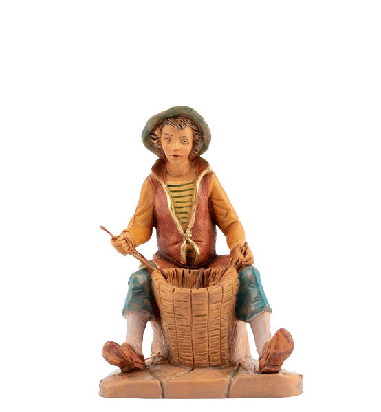 Pastore Cestaiolo Per Presepe 189 12 Cm