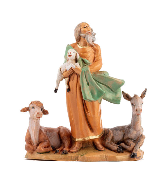 Pastore Per Presepe Anziano 248 Presepe 12 Cm