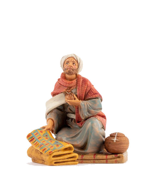 Pastore Su Tappeto 283 Presepe 12 Cm