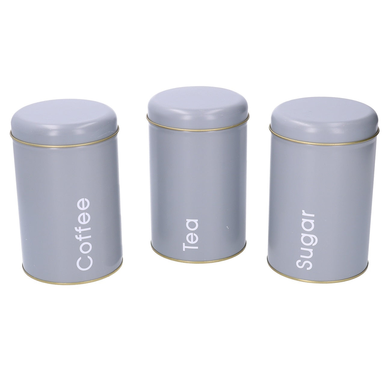 Set 3 Barattolo Metallo D10X16 Cm