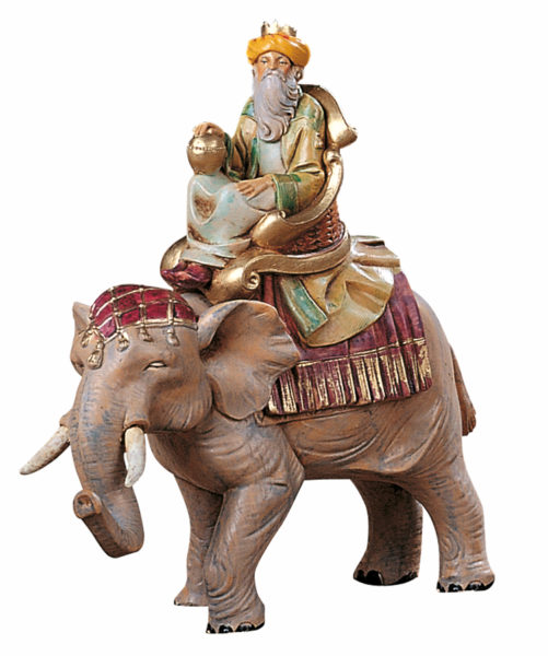 Re Mulatto Su Elefante 12 Cm