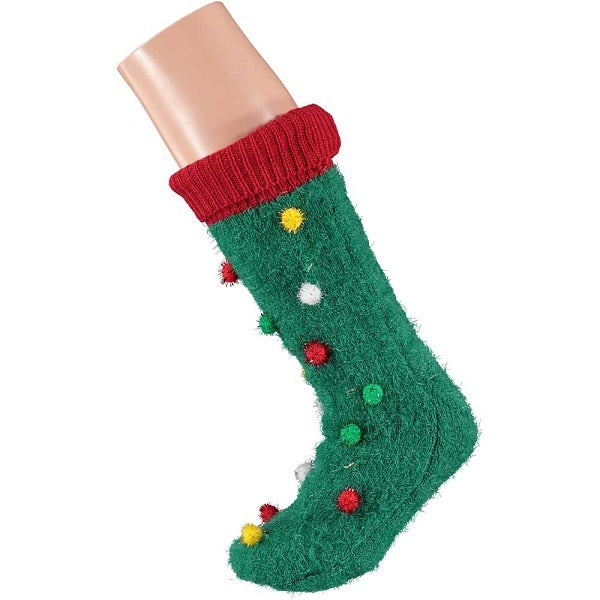 Calze natalizie da donna 1 paio con decorazioni festive per abbigliamento natalizio - DeMatteis.it