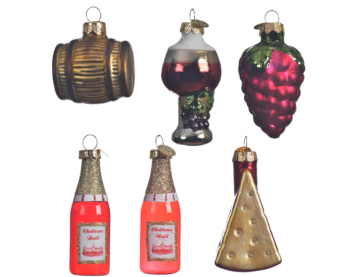 Pendente Alimento Vetro decorazioni natalizie a forma di cibo dimensione 6 cm ornamenti per albero di Natale - DeMatteis.it