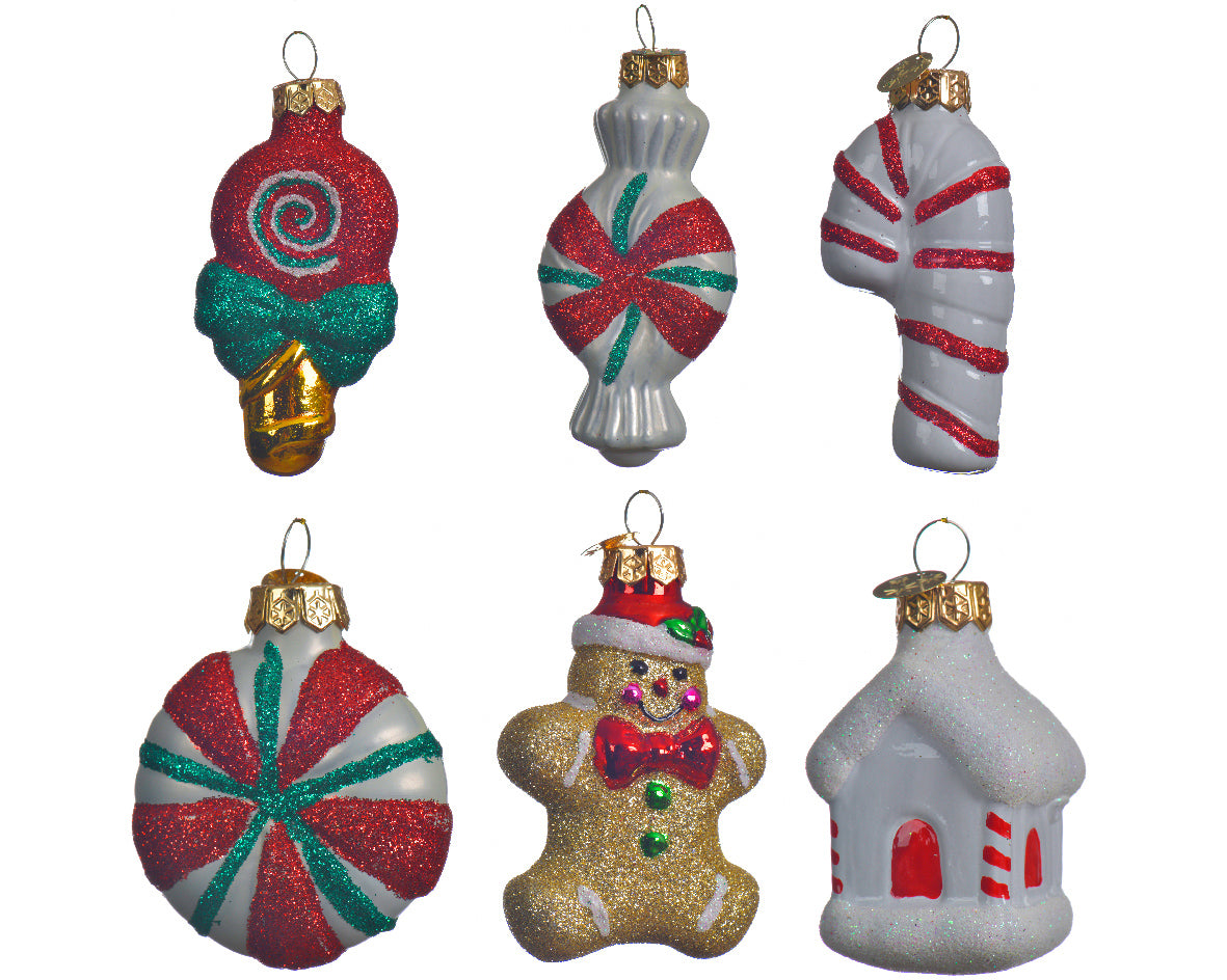 Pendente Vetro Figura Natalizia 8 cm decorazione albero di Natale in vetro soffiato - DeMatteis.it