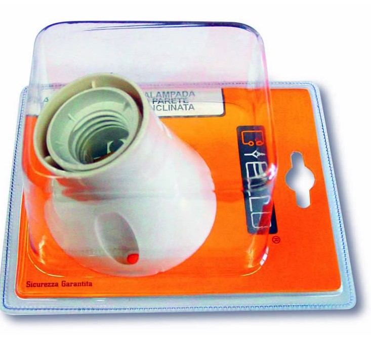 Portalampada e27 base inclinata