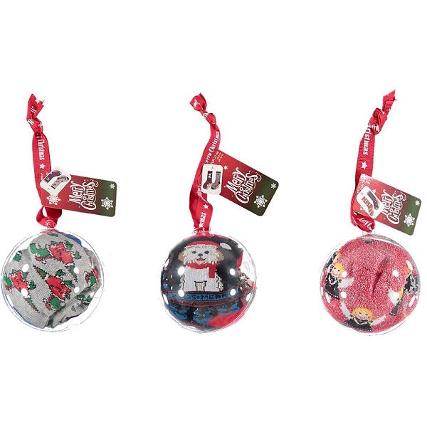 Calzini Natalizi Per Bambini confezione 1 sfera decorazioni festive per le feste natalizie - DeMatteis.it