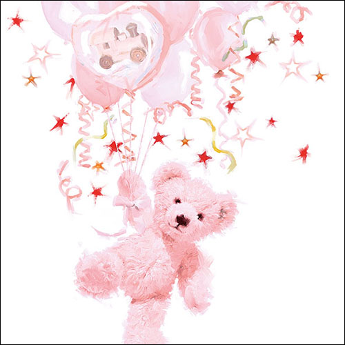 Set 20 Tovaglioli 33X33 Cm Teddy Rose