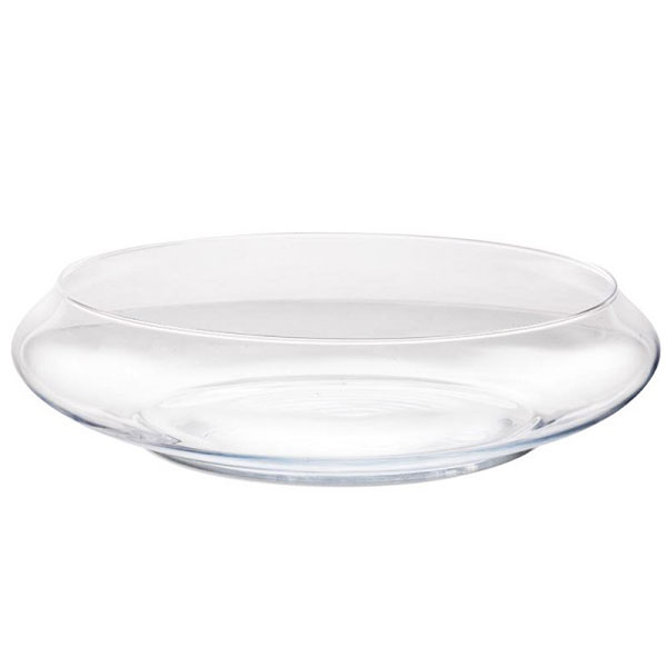 Ciotola Vetro Chiaro Con Bordo D40 X H10 Cm