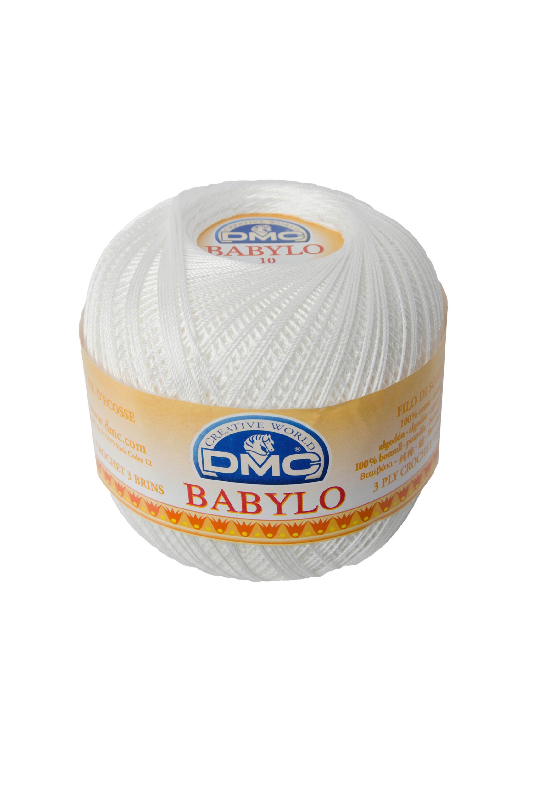 Cotone Dmc Babylo 3 Colore Blanc: Morbido filato in cotone leggero e delicato, ideale per lavorazioni all'uncinetto e a maglia. | Dematteis.it