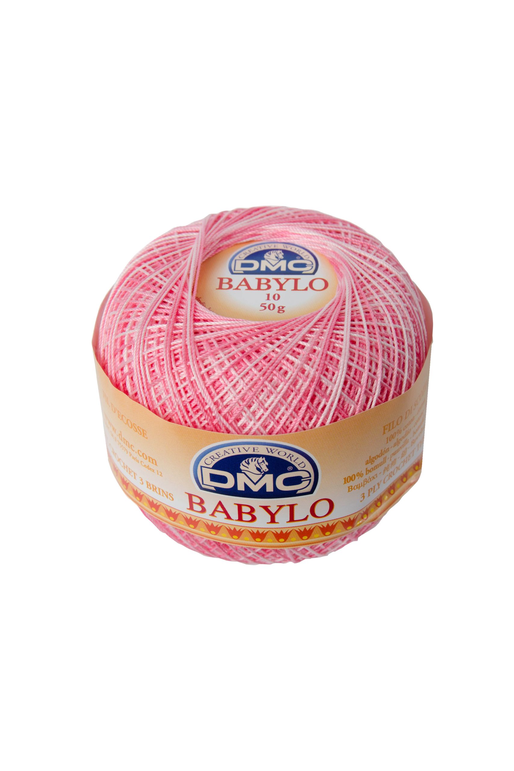 Cotone Dmc Babylo 10 Colore 62: Filo di cotone morbido e resistente, disponibile in una vasta gamma di colori vivaci, ideale per progetti di uncinetto e ricamo. | Dematteis.it