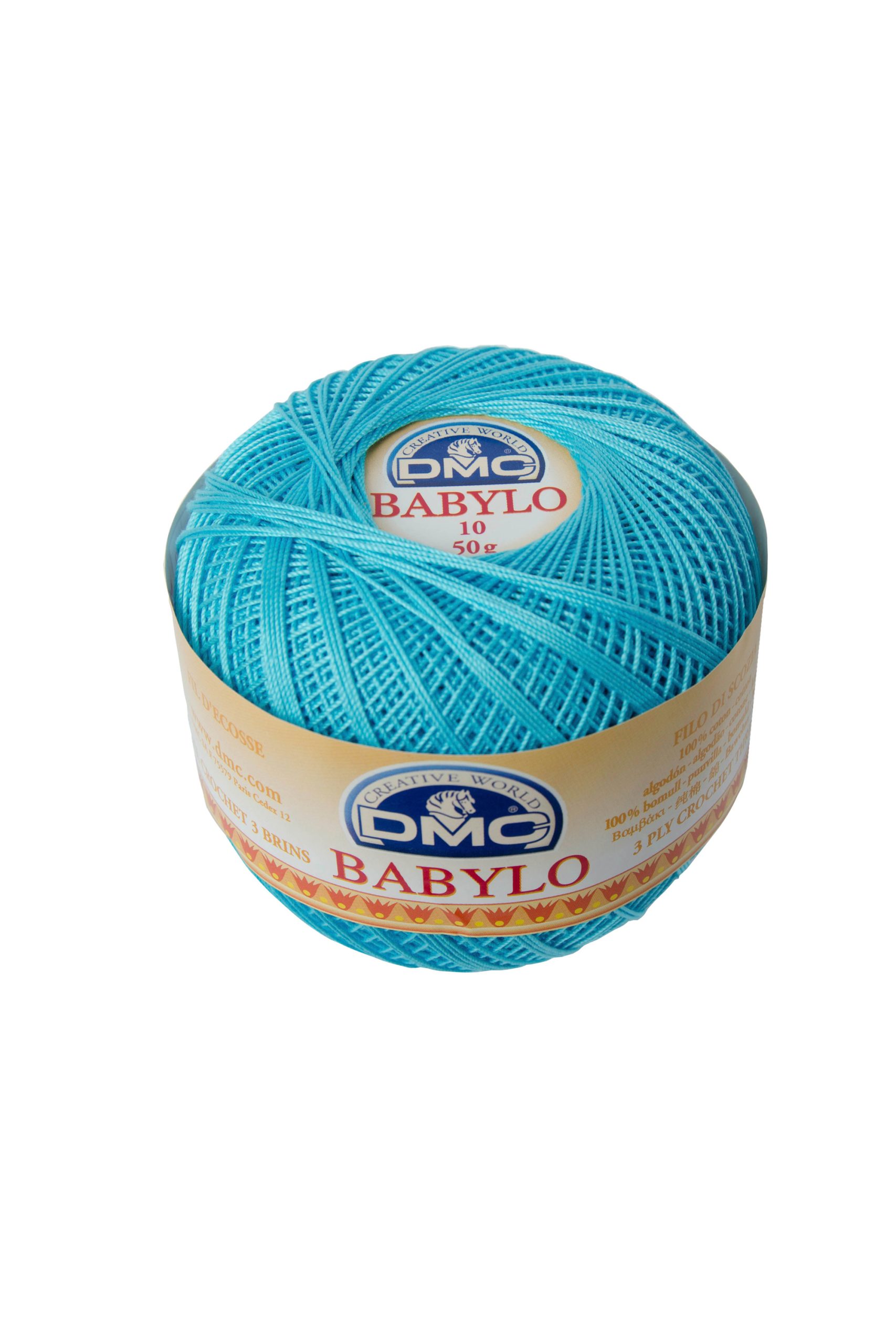 Cotone Dmc Babylo 5 Colore 3846: Matassa di cotone morbido e resistente, disponibile in una vasta gamma di sfumature naturali, ideale per lavori a maglia e uncinetto. | Dematteis.it