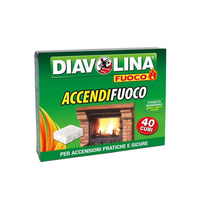 Diavolina 40 Cubi Accendifuoco
